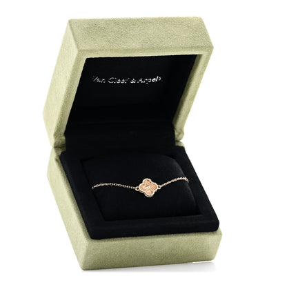 Van Cleef & Arpels 18K Rose Gold Sweet Alhambra Bracelet 6 of 6