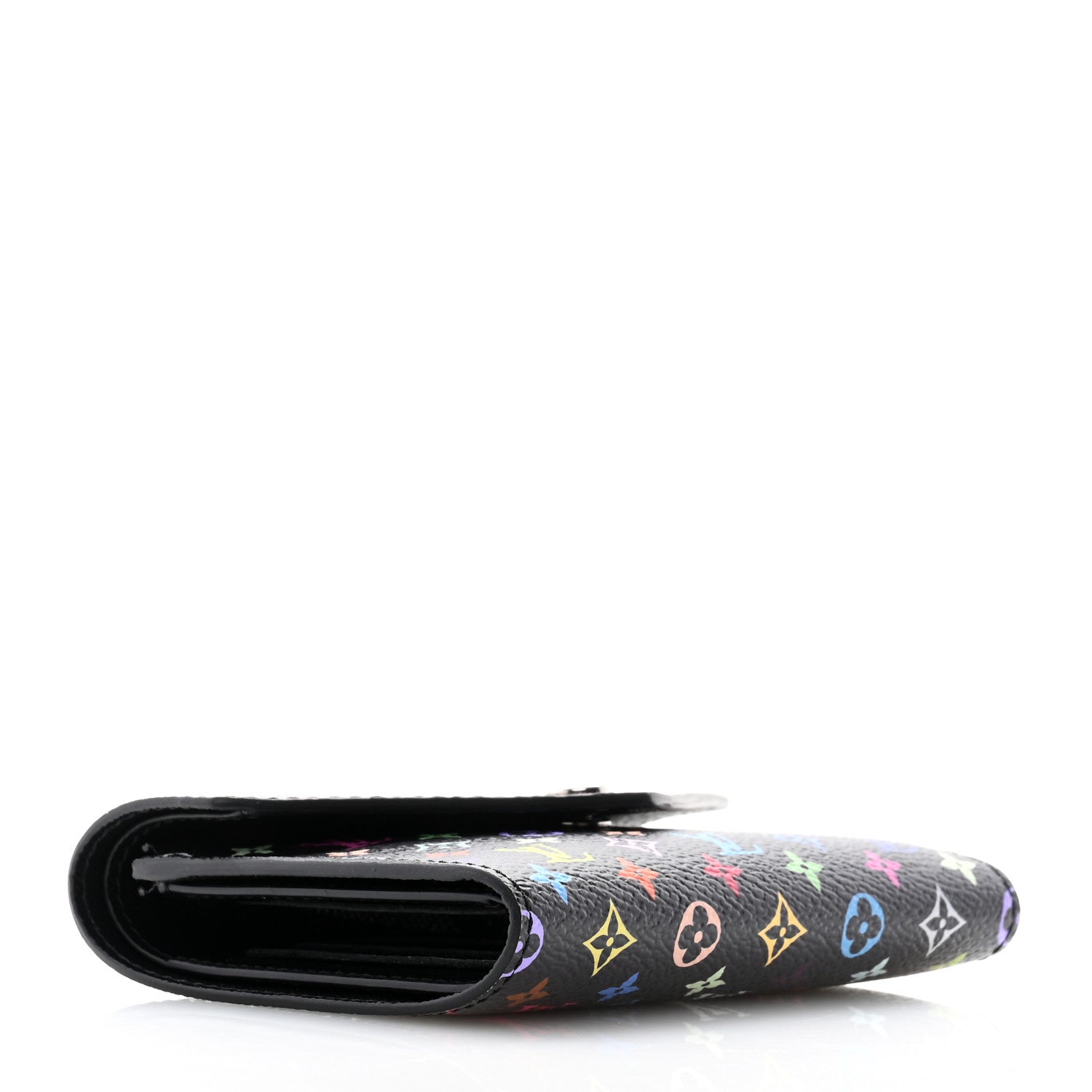 Louis Vuitton LV x TM Monogram Multicolor Victorine Wallet Black 4 of 9