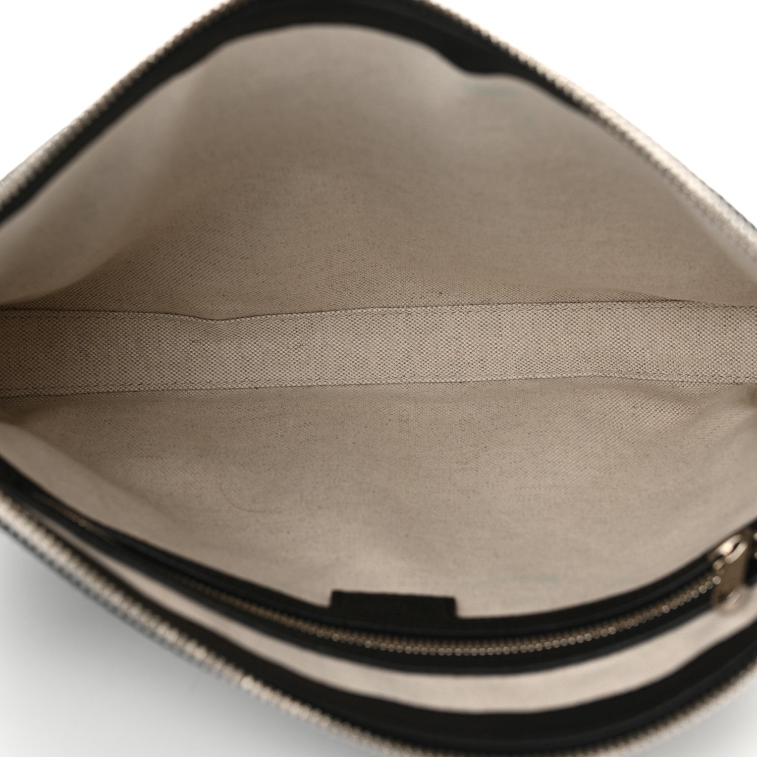 Gucci Piuma Calfskin Jumbo GG Embossed Medium Wristlet Messenger Bag Black 5 of 10