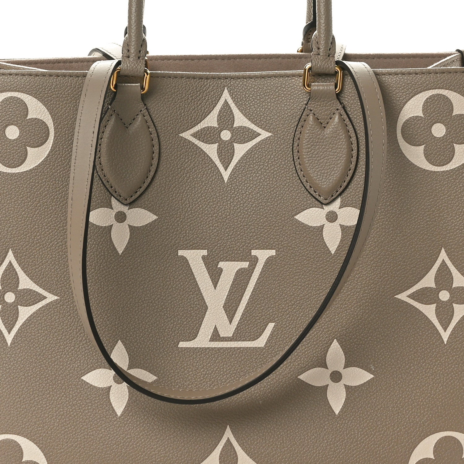 Louis Vuitton Empreinte Monogram Giant Onthego MM Tourterelle Creme 6 of 8