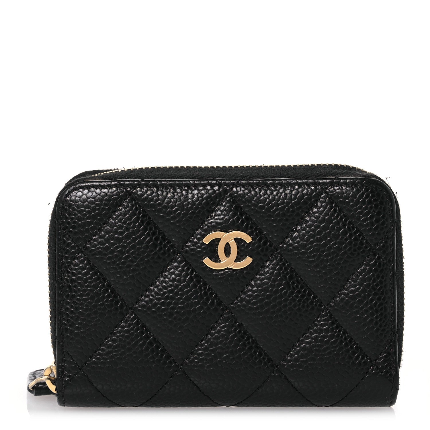Chanel Caviar Quilted Classic Zipped Coin Purse Black 1 of 13