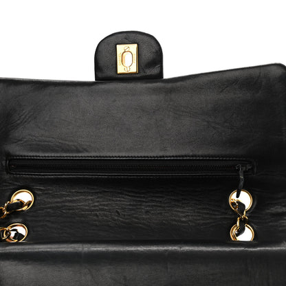 Chanel Lambskin Quilted Medium Double Flap Black 10 of 14