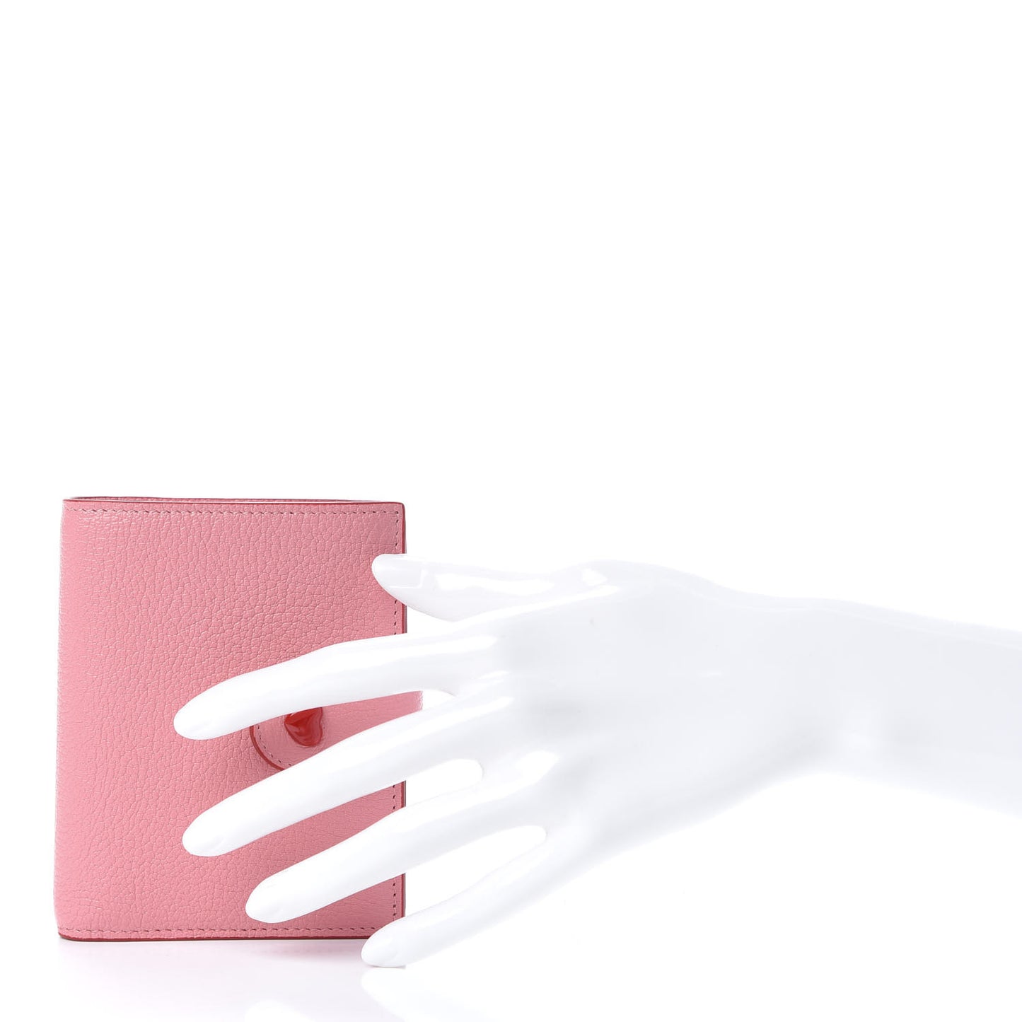 Goatskin Madras Love Forever Wallet Rosa
