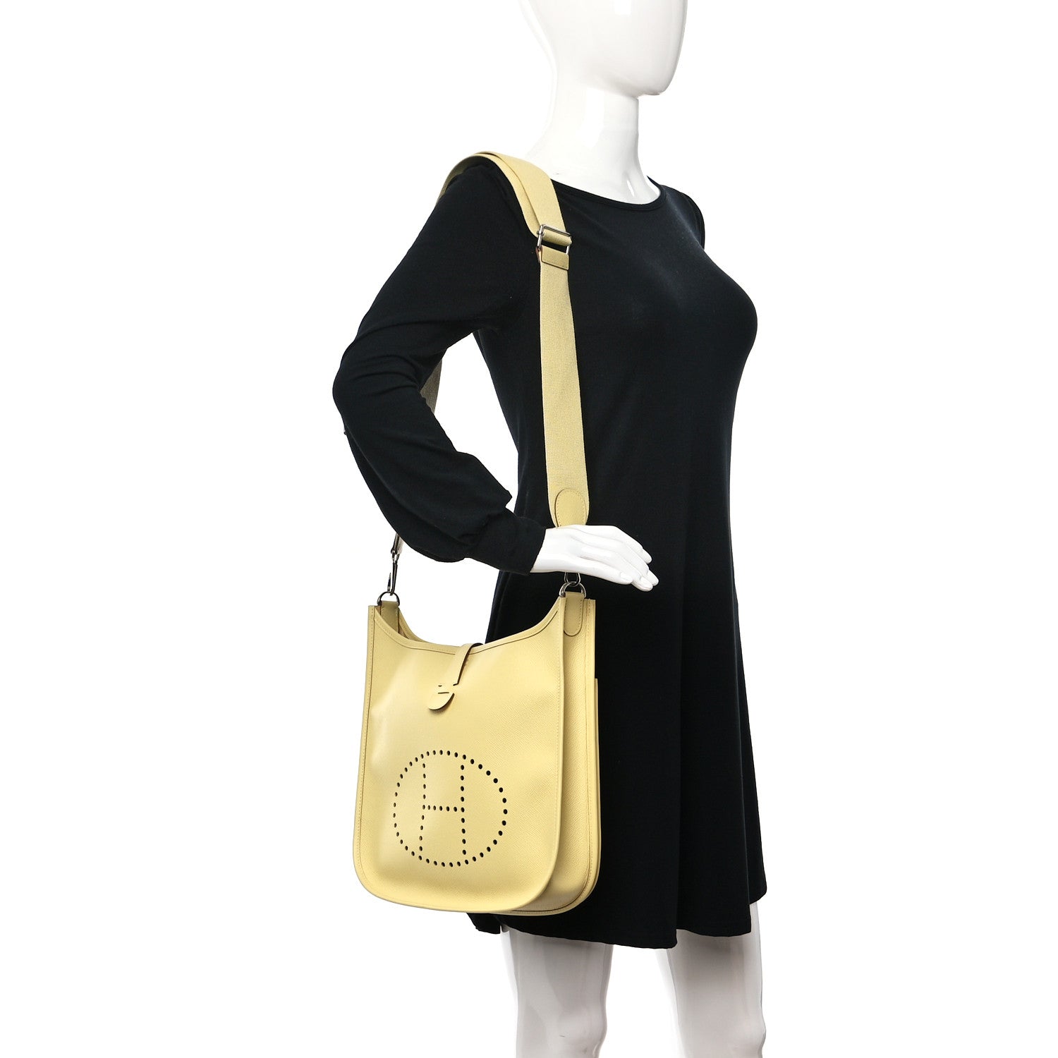 Hermes Epsom Evelyne III PM Jaune Poussin 2 of 8