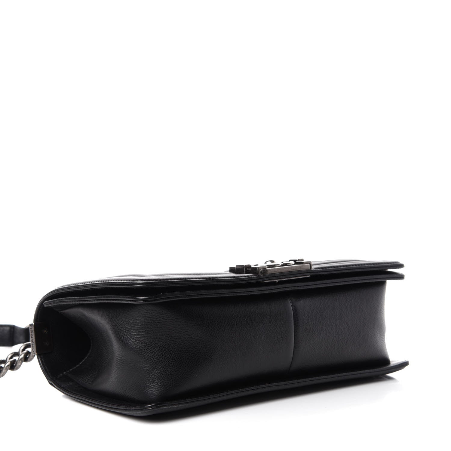 Chanel Calfskin Double Stitch Medium Boy Flap Black 5 of 12