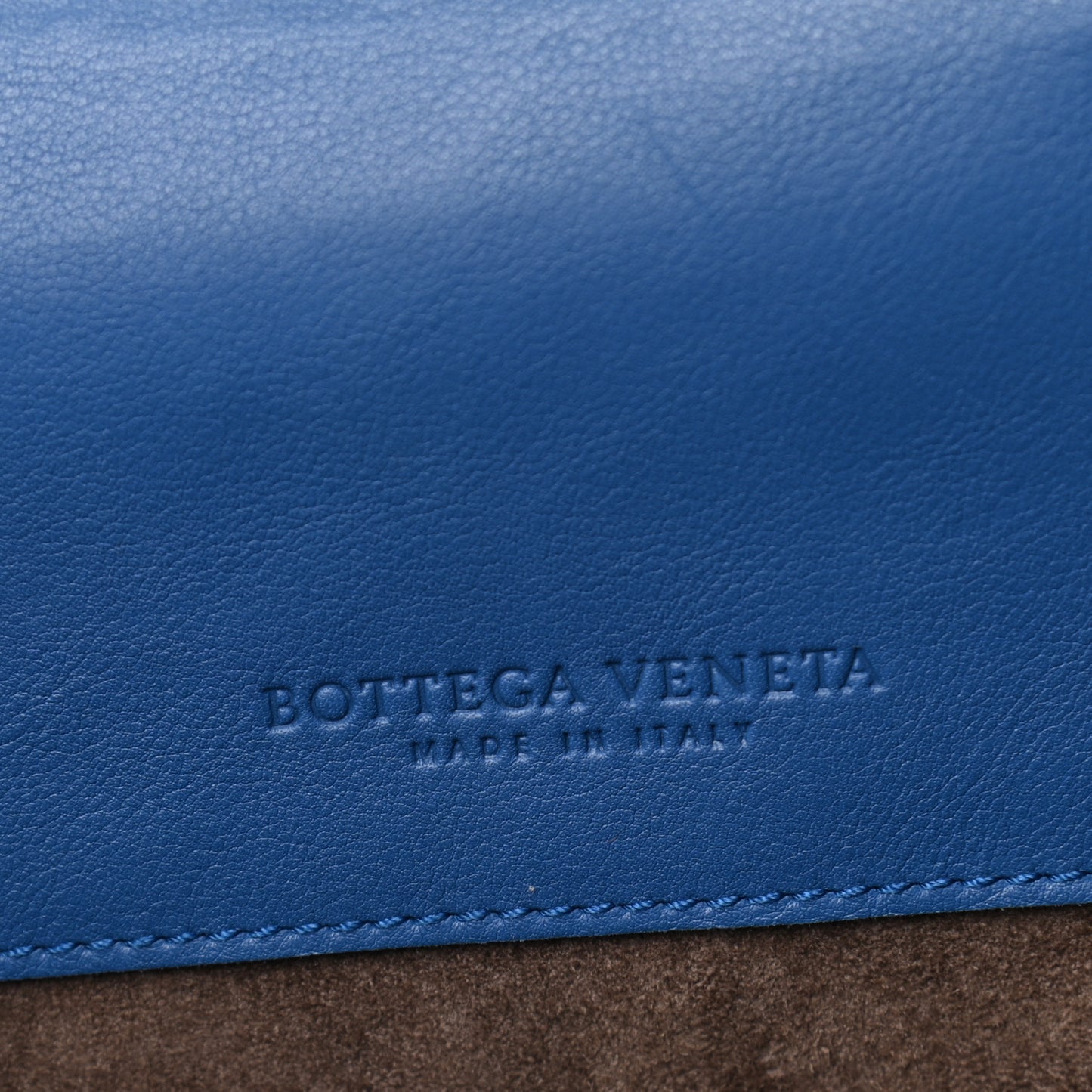 French Calfskin Bretagne Tote Blue