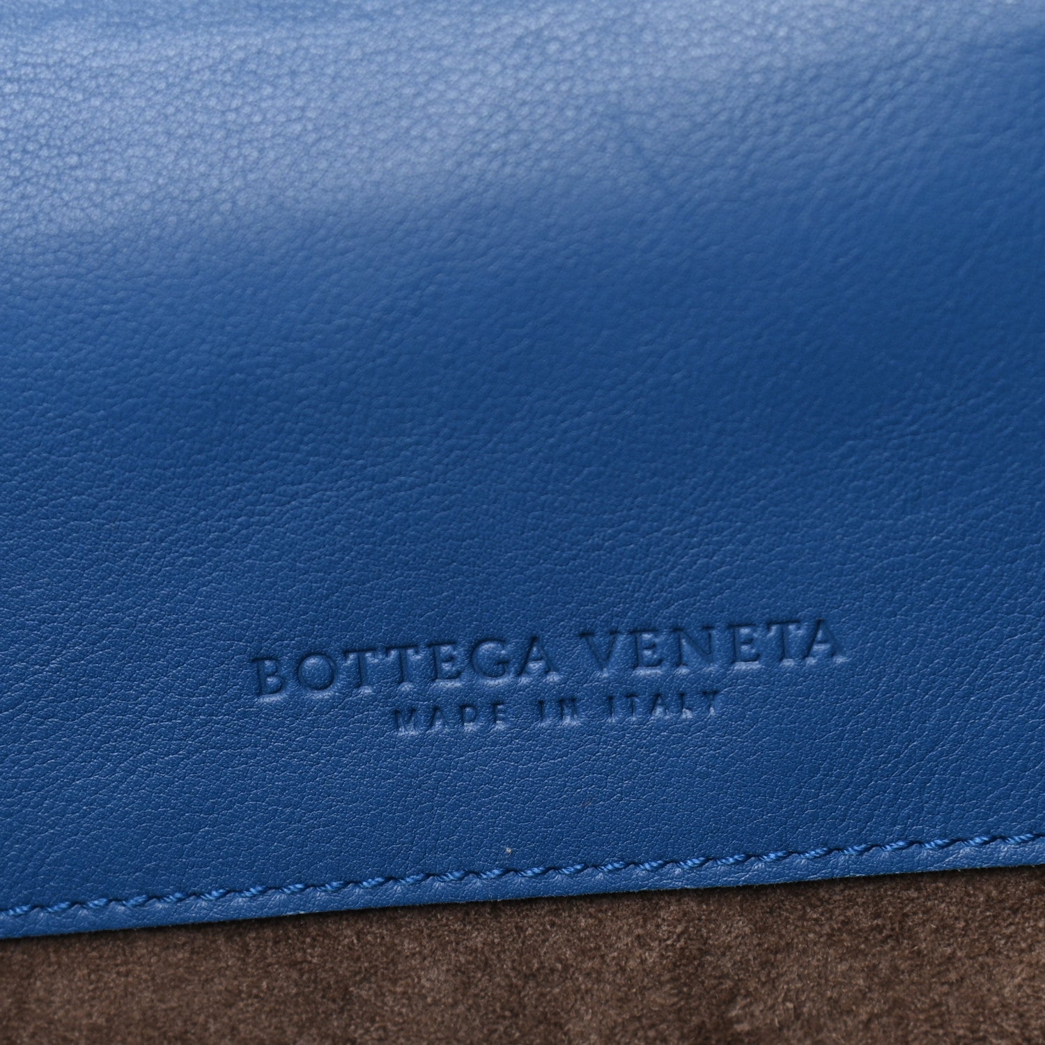 Bottega Veneta French Calfskin Bretagne Tote Blue 6 of 10