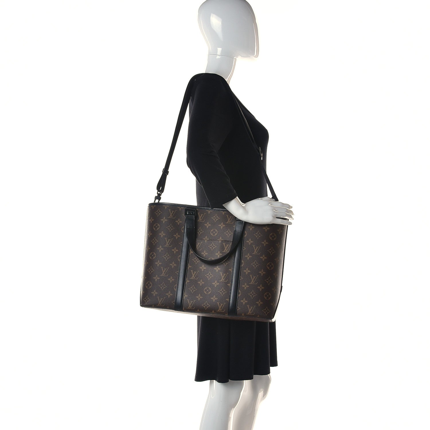 Louis Vuitton Monogram Macassar Weekend Tote PM 3 of 9