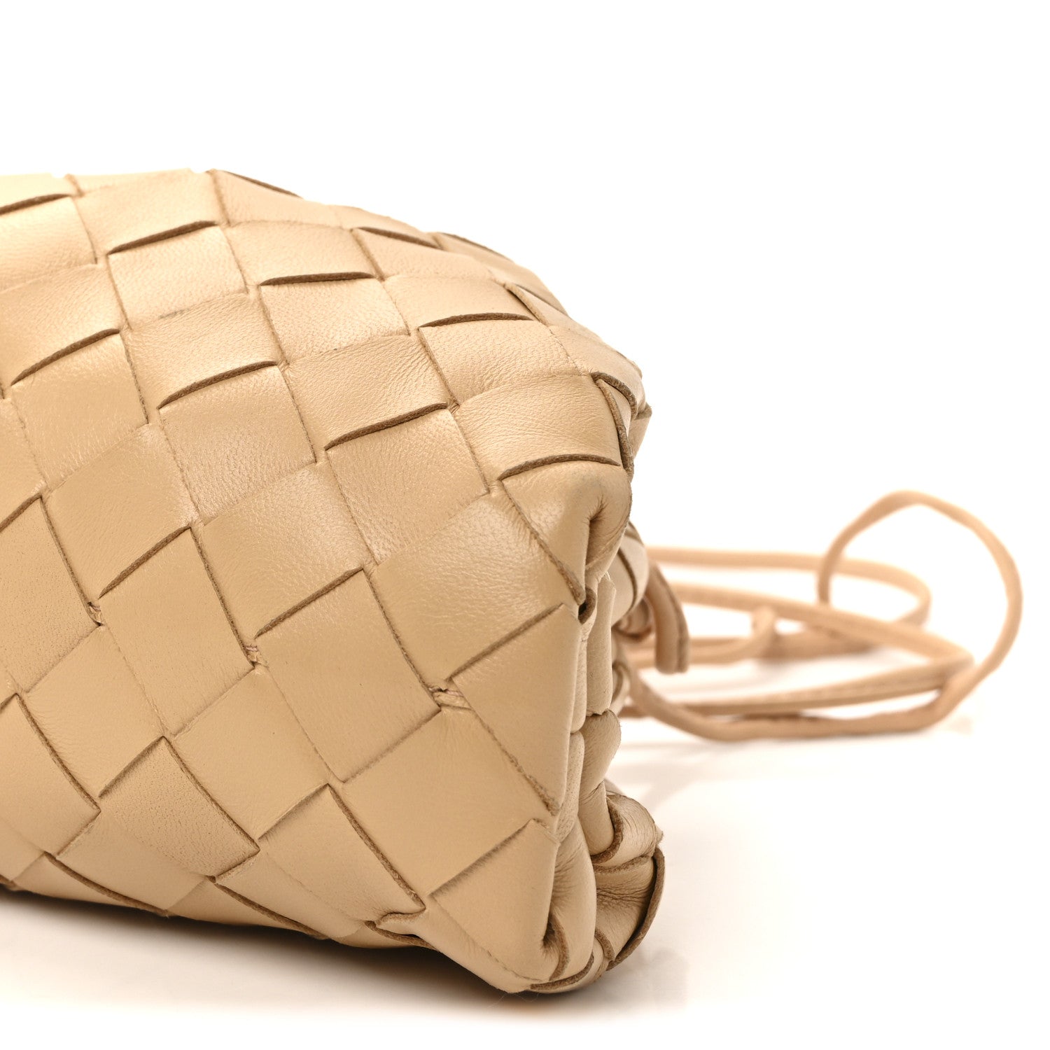 Bottega Veneta Nappa Intrecciato The Mini Pouch Almond 9 of 9