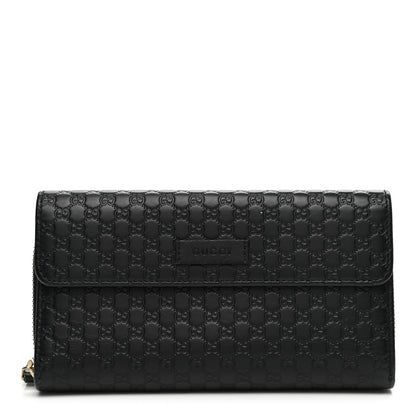 Gucci Soft Microguccissima Continental Zip Wallet Black 1 of 13