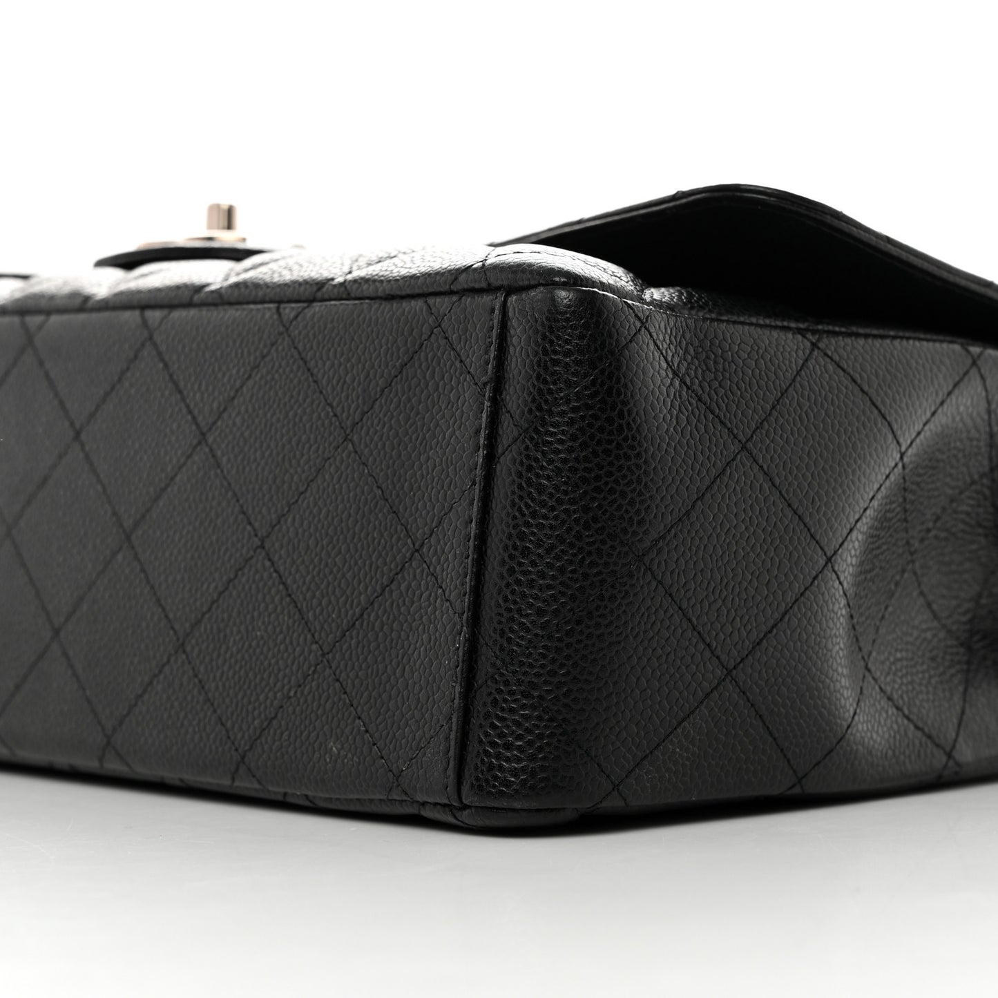 Caviar Quilted Maxi Double Flap Black