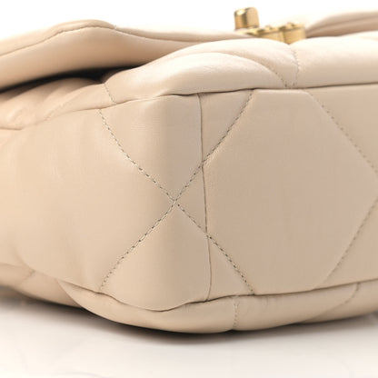 Chanel Lambskin Quilted Medium Chanel 19 Flap Beige 8 of 9