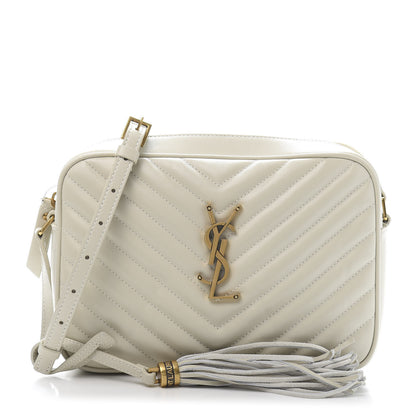 Saint Laurent Calfskin Matelasse Monogram Lou Camera Bag Crema Soft 1 of 12