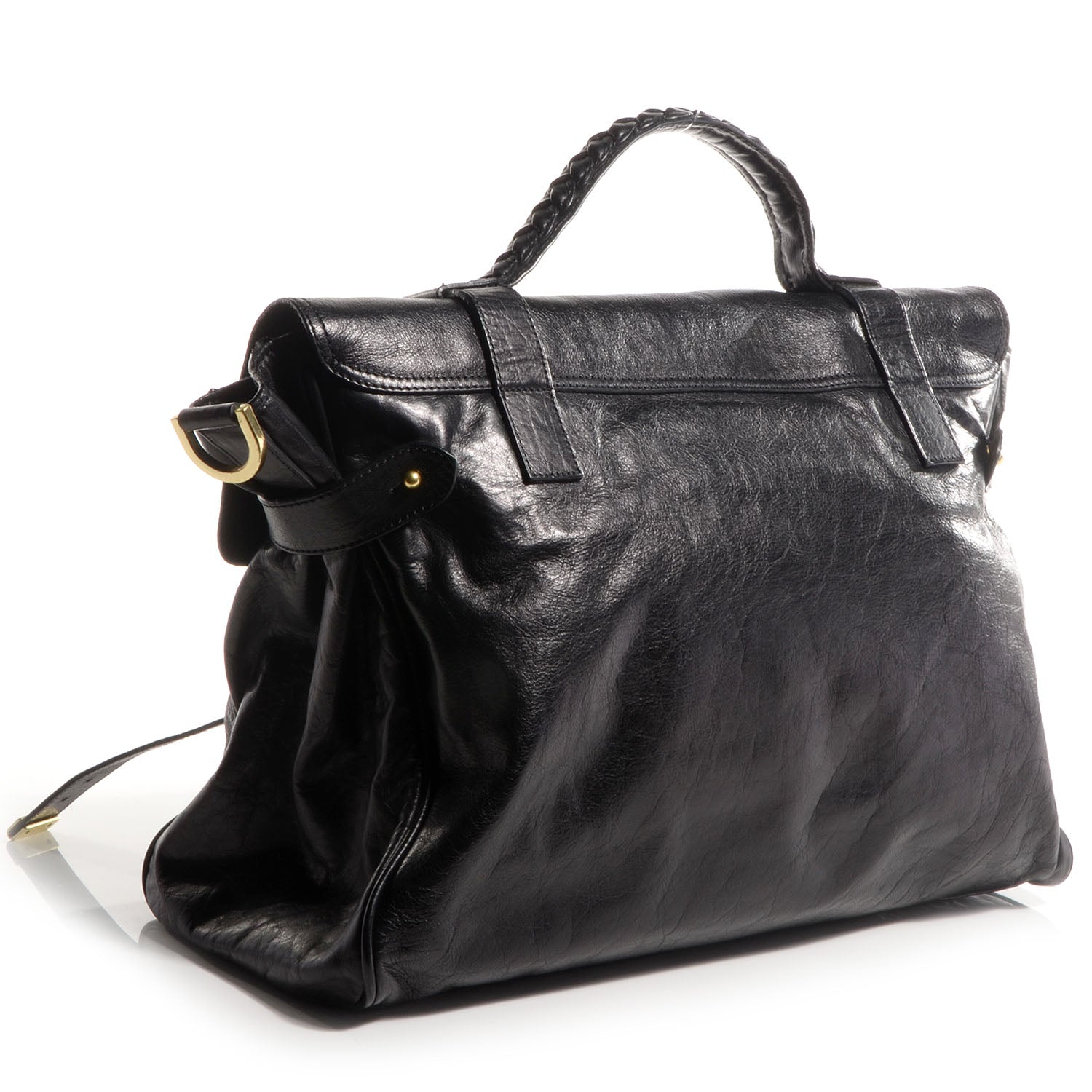 Mulberry Soft Buffalo Leather Oversized Alexa Black 3 of 14