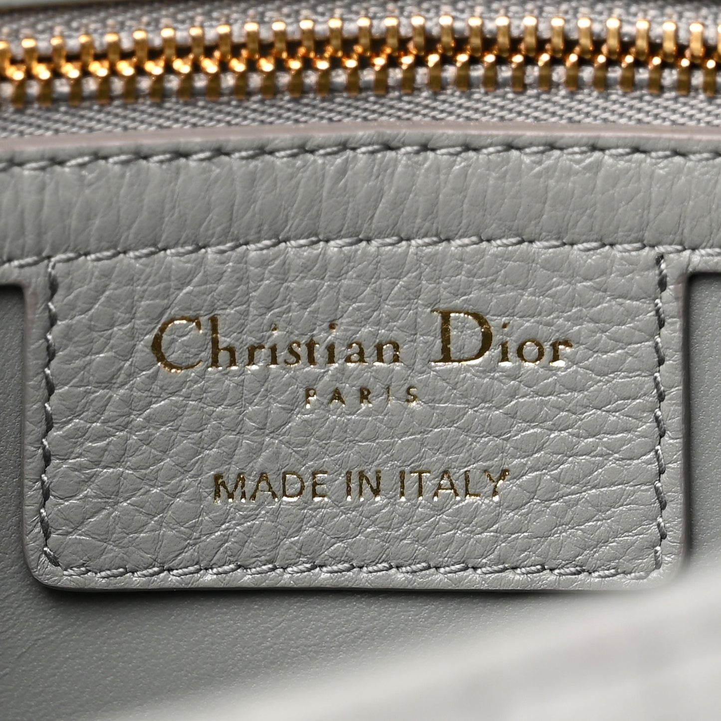 Calfskin Cannage Small Caro Bag Grey