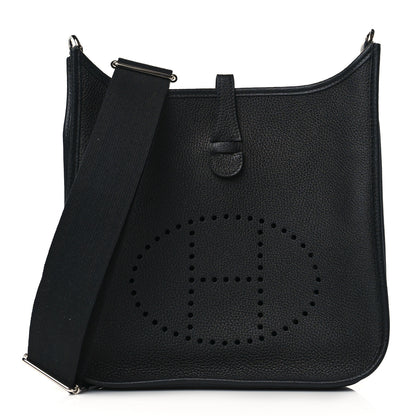 Hermes Taurillon Clemence Evelyne III PM Black 1 of 10