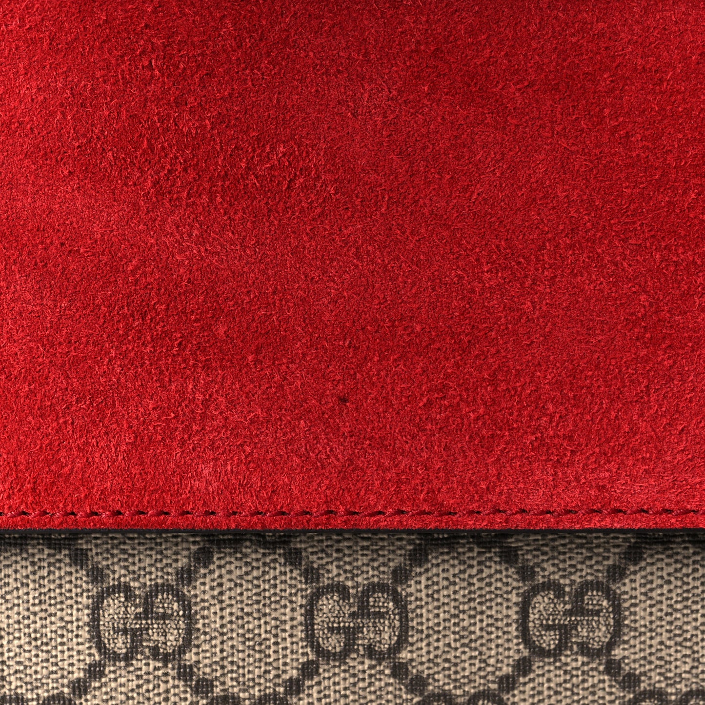GG Supreme Monogram Small Dionysus Shoulder Bag Red