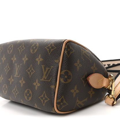 Louis Vuitton Monogram Speedy Bandouliere 20 Black 9 of 9