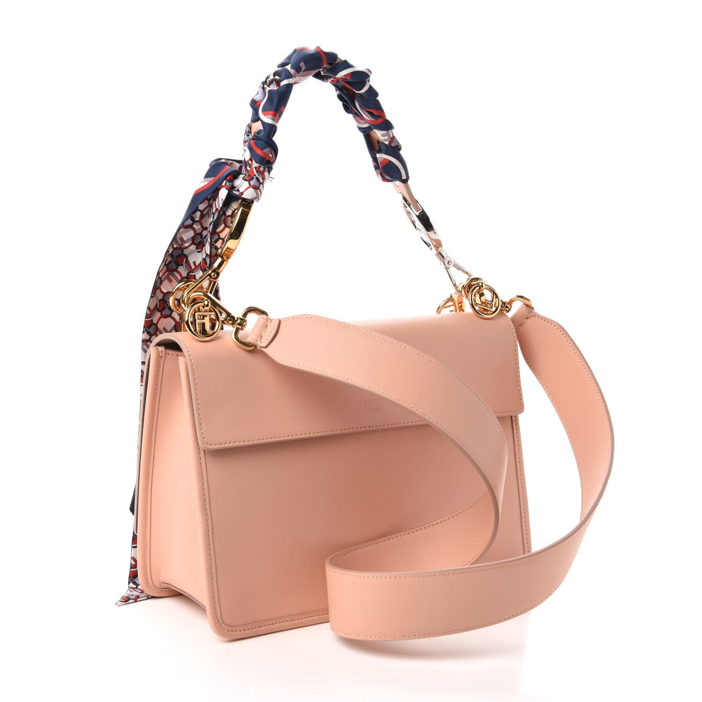 Vitello Century F is Fendi Kan I Shoulder Bag Baby Pink Black