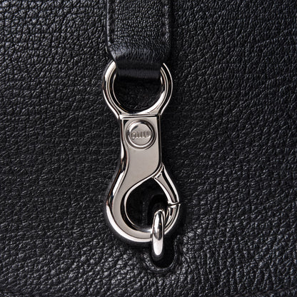 Miu Miu Goatskin Madras Flap Shoulder Bag Black 8 of 10