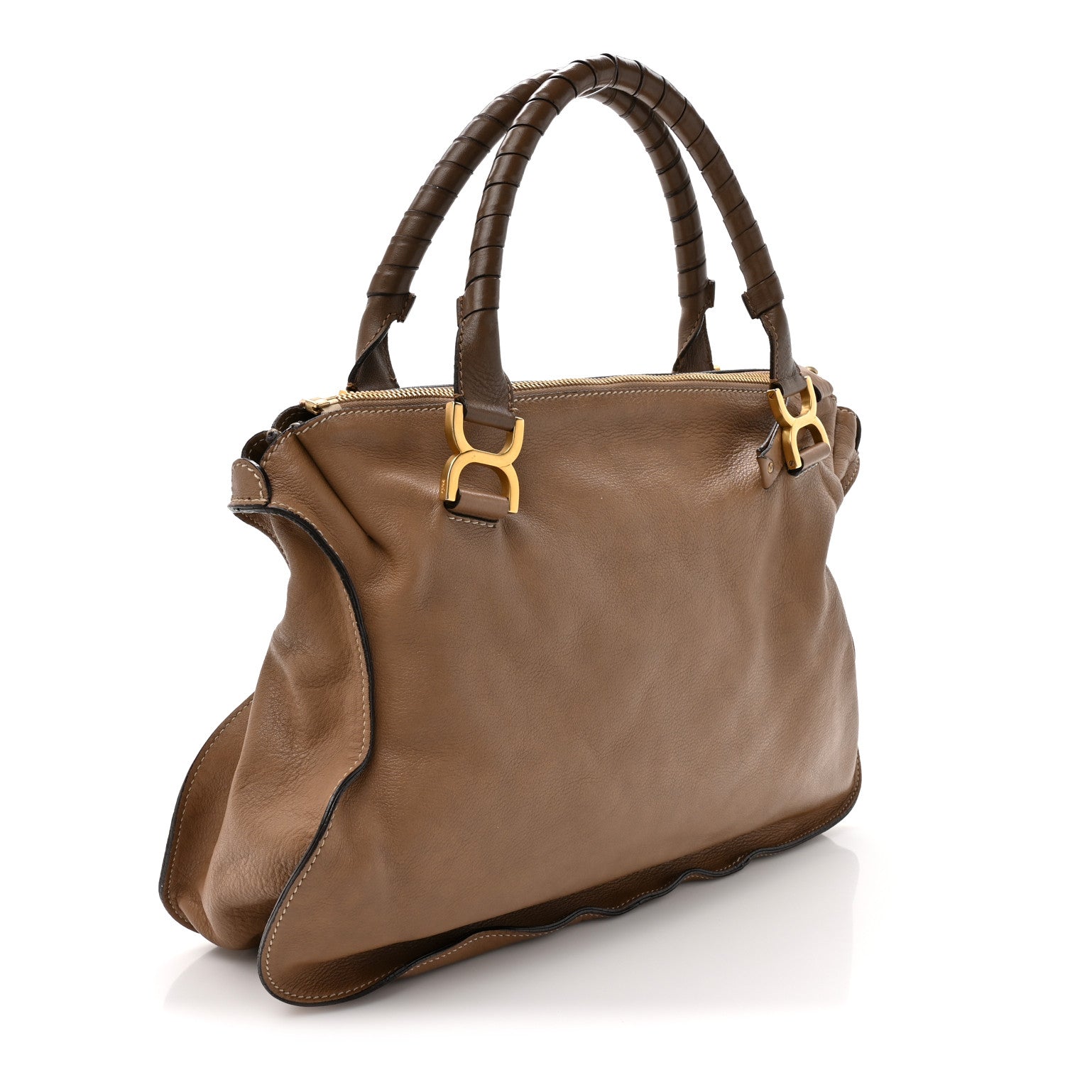 Chloe Calfskin Large Marcie Satchel Nut 3 of 13