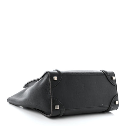 Celine Drummed Calfskin Micro Luggage Black 4 of 12