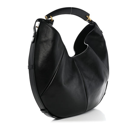 Saint Laurent Calfskin Mombasa Shoulder Bag Black 2 of 10