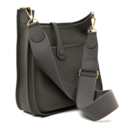 Hermes Taurillon Clemence Evelyne III PM Etain 3 of 14