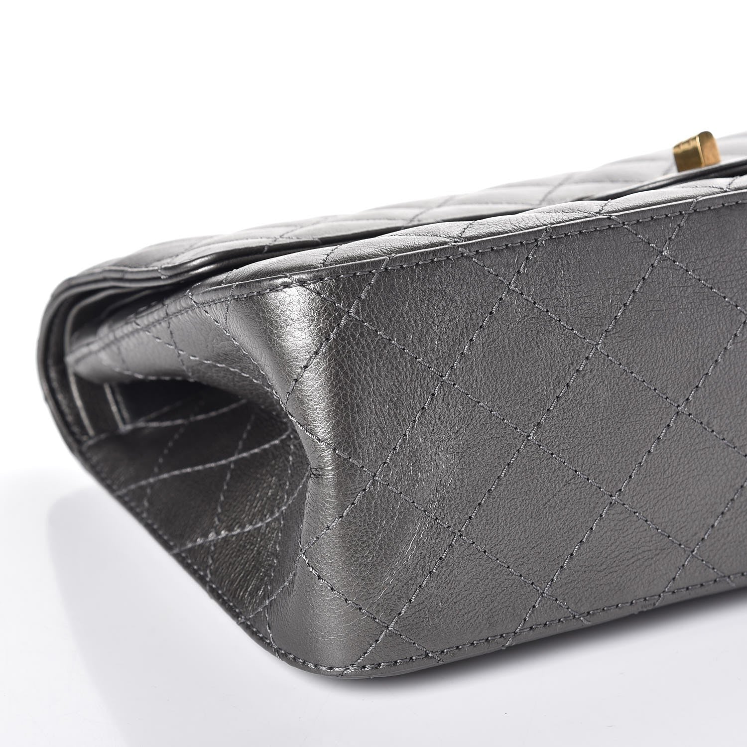 Chanel Metallic Calfskin Quilted 2.55 Reissue 226 Flap Charcoal 12 of 16