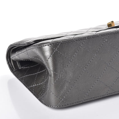 Chanel Metallic Calfskin Quilted 2.55 Reissue 226 Flap Charcoal 12 of 16