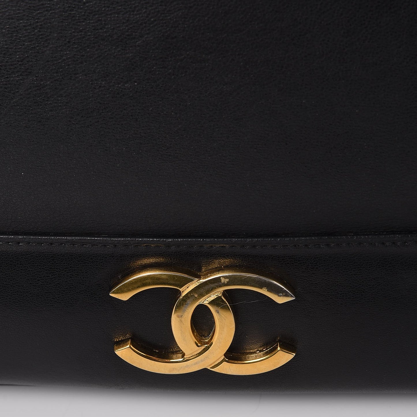 Lambskin CC Shoulder Bag Black