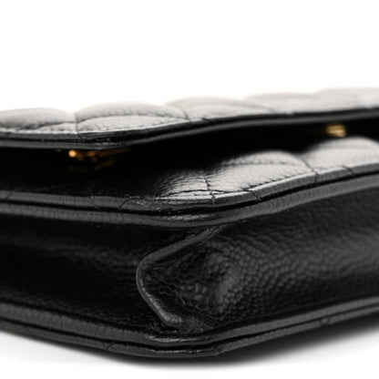 Chanel Caviar Quilted Wallet on Chain WOC Black 9 of 11