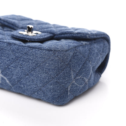 Chanel Denim CC Quilted Mini Square Flap Blue 9 of 11