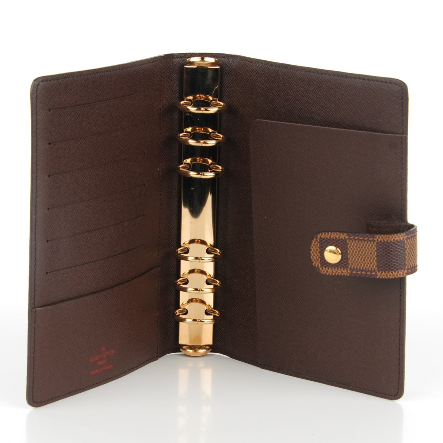 Damier Ebene Medium Ring Agenda Cover