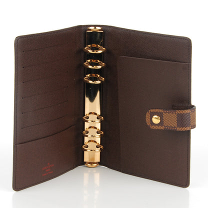 Louis Vuitton Damier Ebene Medium Ring Agenda Cover 5 of 7