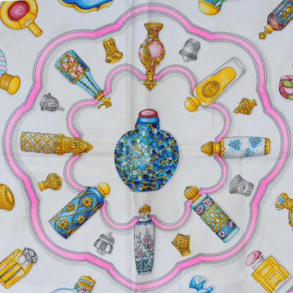 Hermes Silk Qu Importe Le Flacon Scarf 90 Bleu 1 of 7
