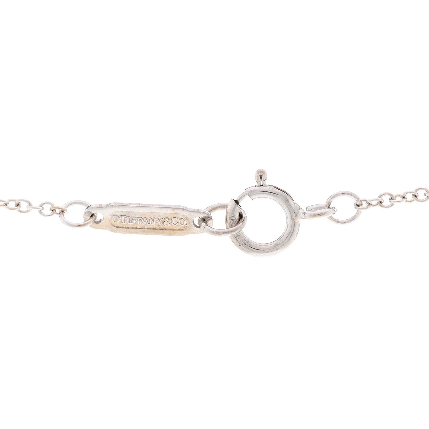 Tiffany 18K White Gold Chain Necklace 18" 4 of 4