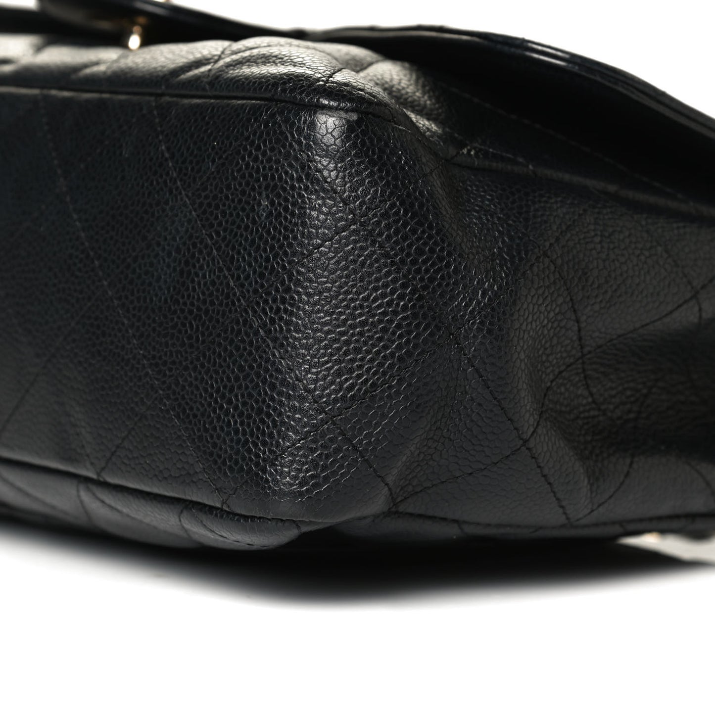 Caviar Quilted Jumbo Single Flap Black