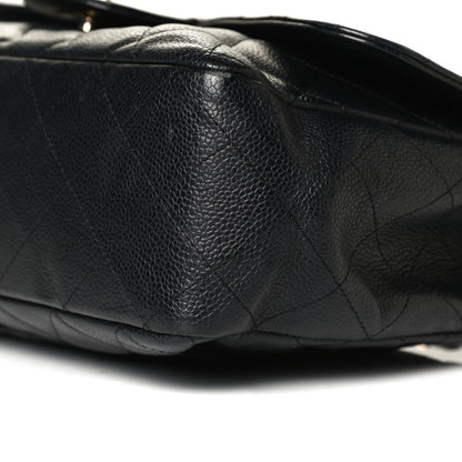 Chanel Caviar Quilted Jumbo Single Flap Black 8 of 11