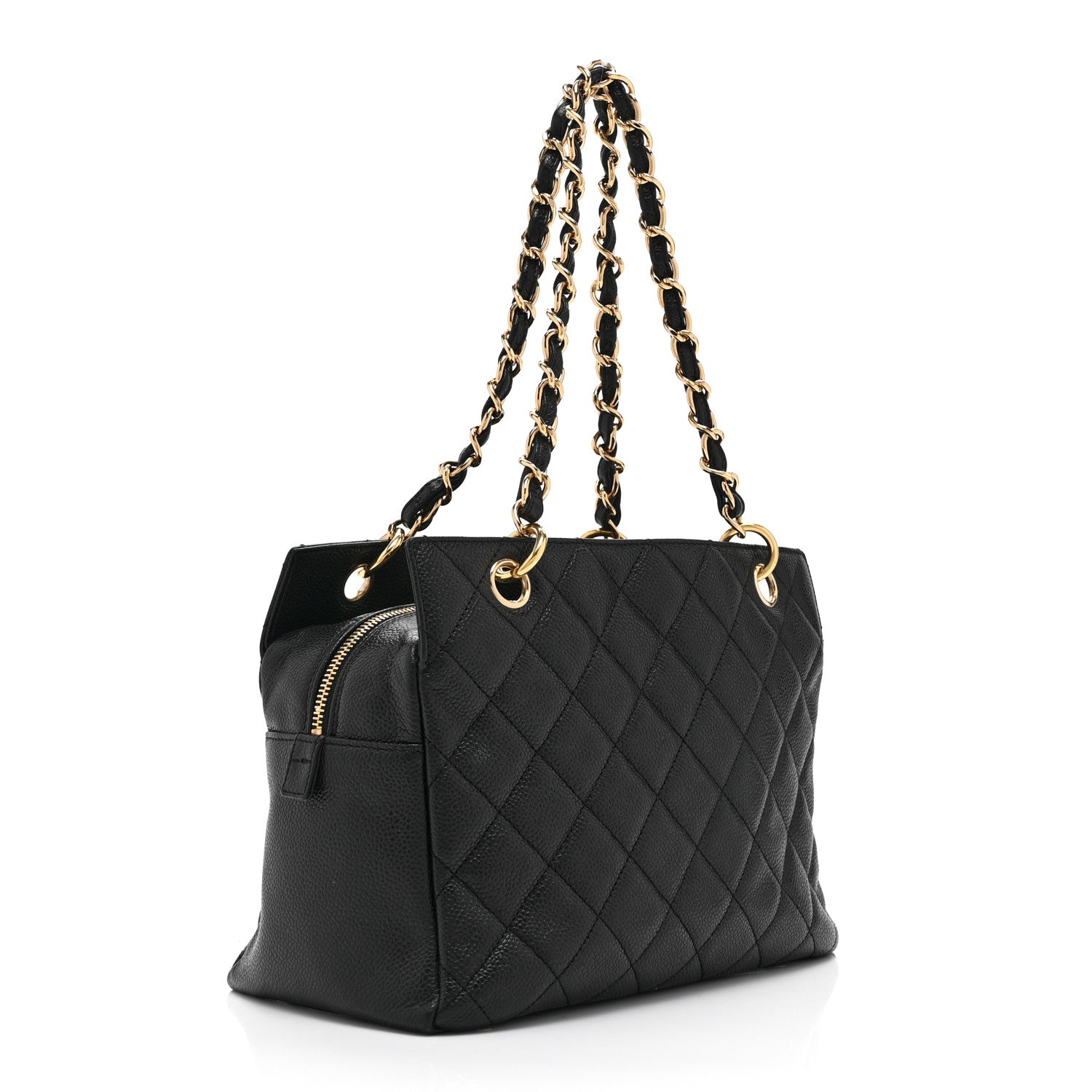 Chanel Caviar Quilted Petit Timeless Tote PTT Black 3 of 10