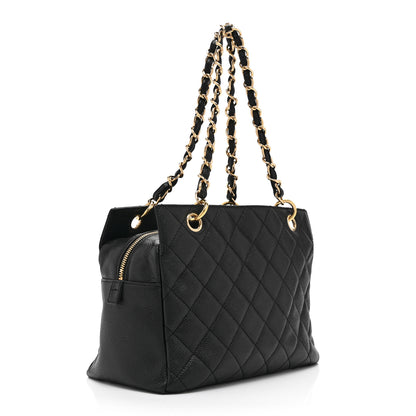 Chanel Caviar Quilted Petit Timeless Tote PTT Black 3 of 10