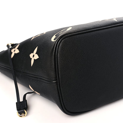 Louis Vuitton Empreinte Monogram Giant Neverfull MM Black Beige 8 of 9