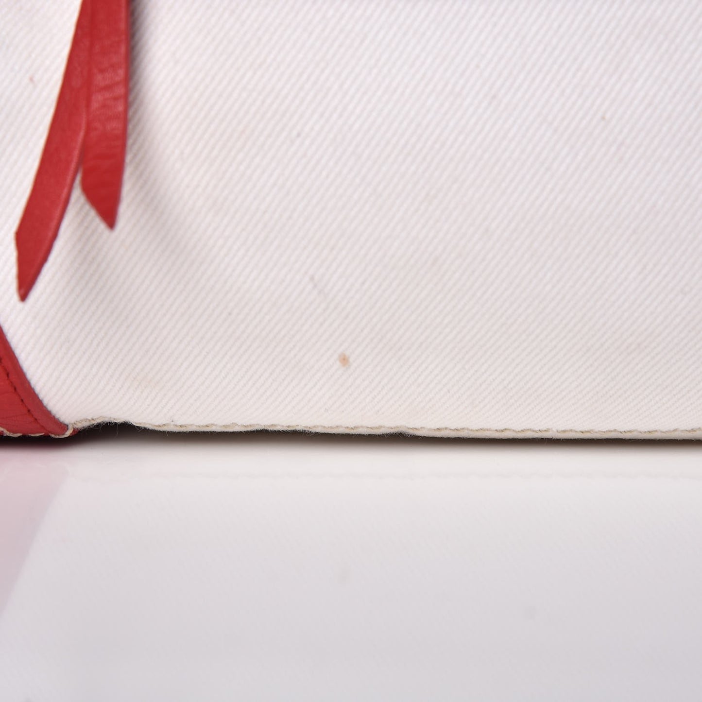 Canvas Calfskin Satchel Fuoco