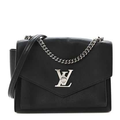 Louis Vuitton Soft Calfskin My Lockme Chain Bag BB Black 1 of 9