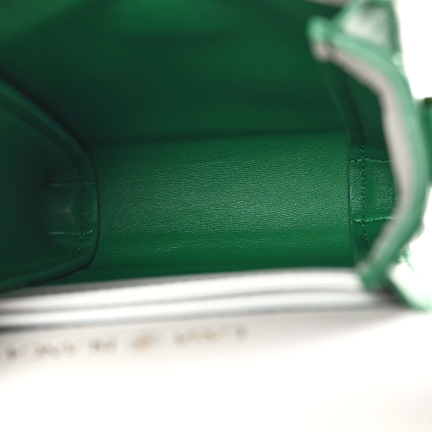 Bulgari X CASABLANCA Calfskin Serpenti Forever Apres Vertical Pochette Tennis Green White 5 of 10