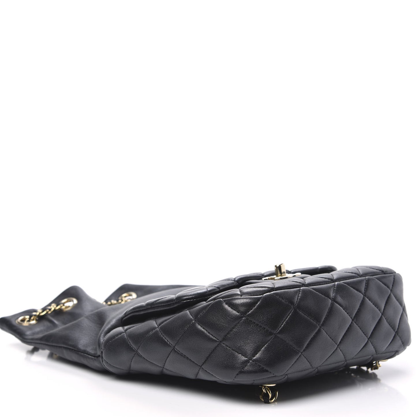 Lambskin Quilted Small in Seoul Backpack Black