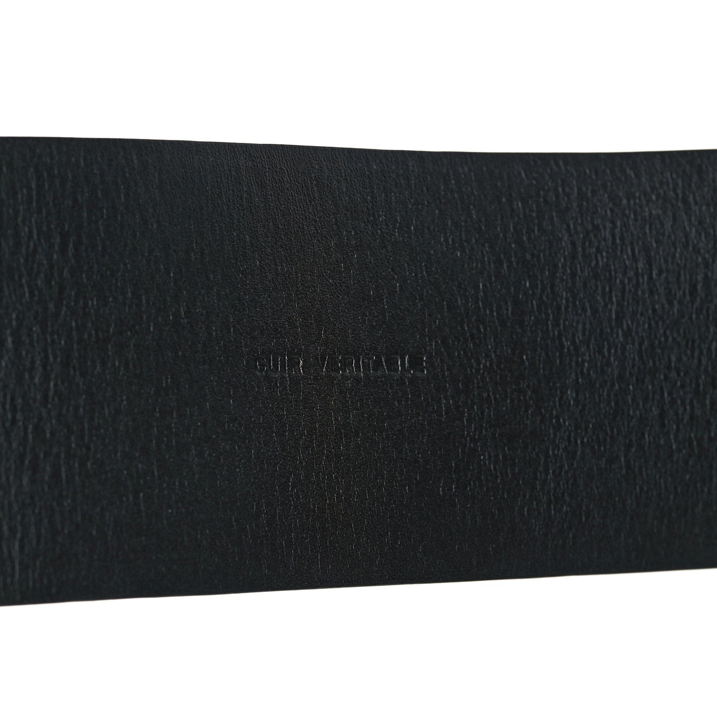 Suede Pearl Logo Chain Belt 80 32 Black
