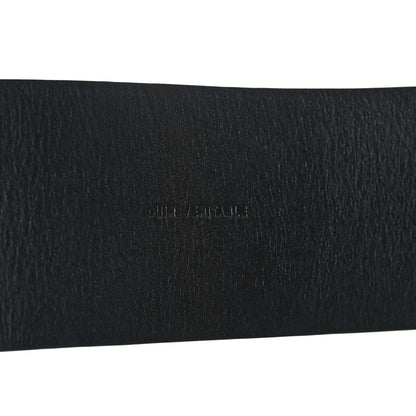 Chanel Suede Pearl Logo Chain Belt 80 32 Black 5 of 7