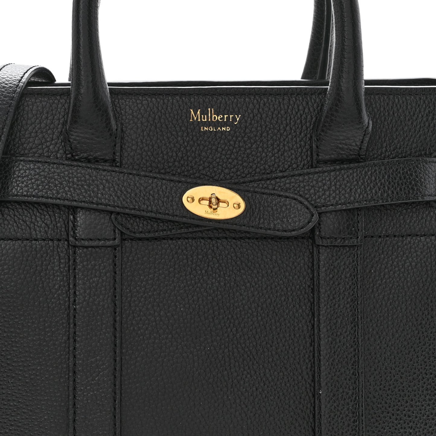Small Classic Grain Mini Zipped Bayswater Black