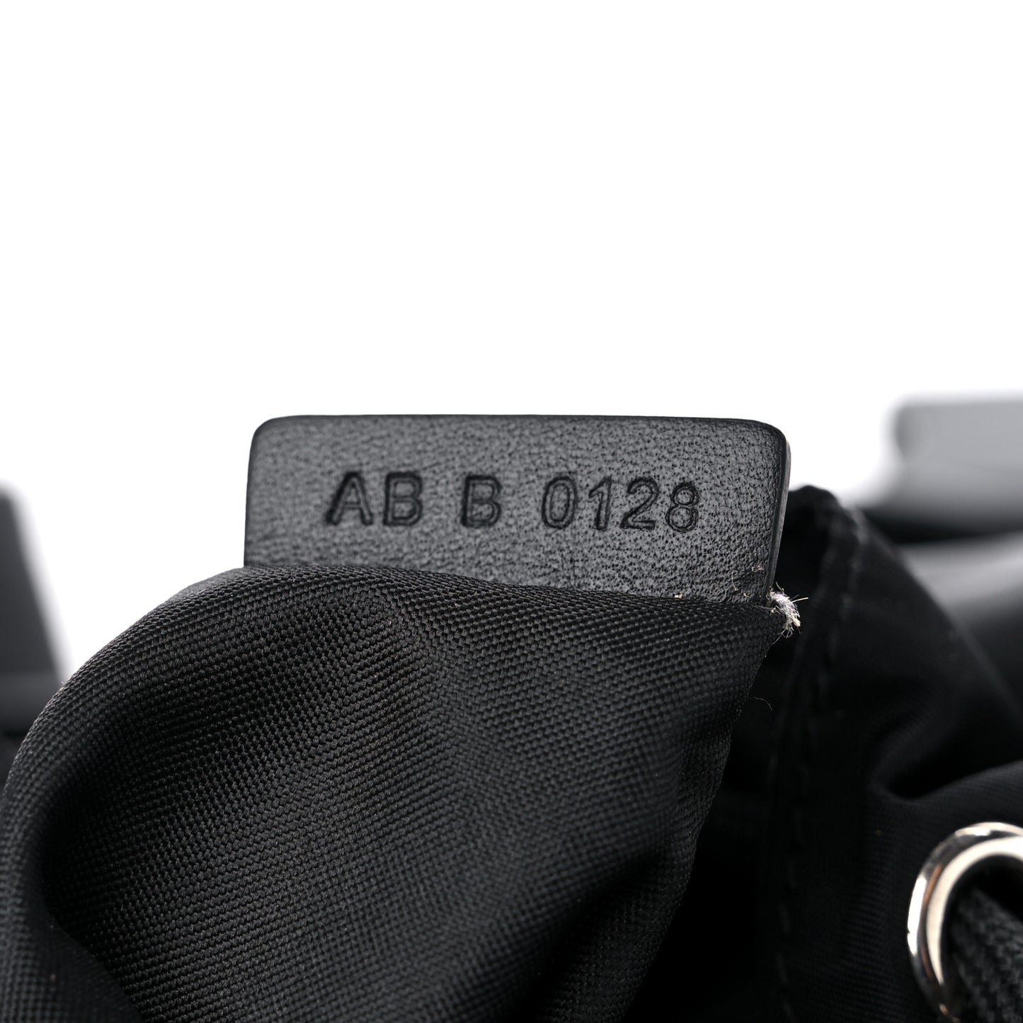 Nylon Logo Backpack Black
